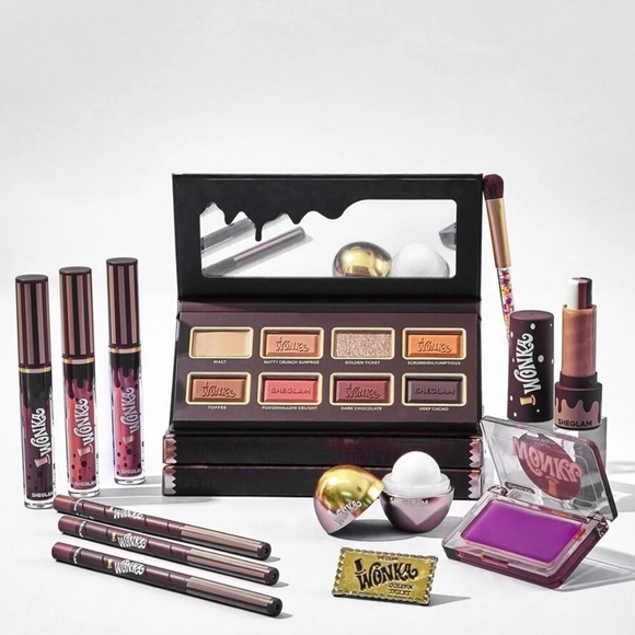 Willy Wonka The Chocolate Factory SheGlam Box Eyeshadow, Lip Kits, Blush New - Picture 3 of 10